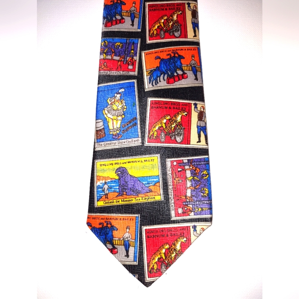 1980's Novelty Ringling Brothers Circus Tie